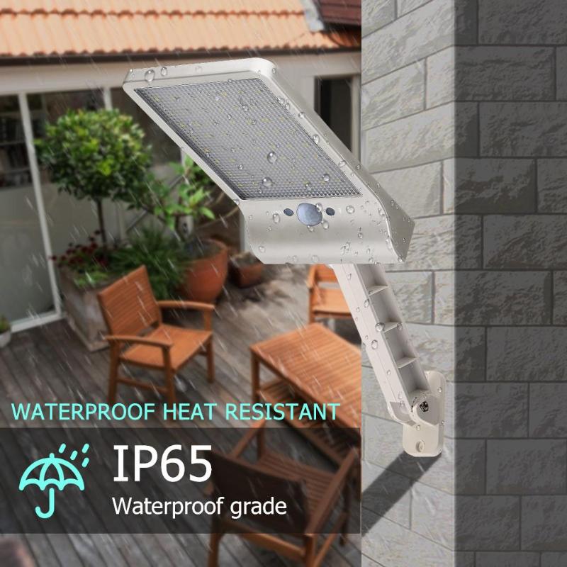 56 LED Remote Control Solar Light LED Outdoor Waterproof Solar Wall Light Garden Street Lamp Garden Decoration