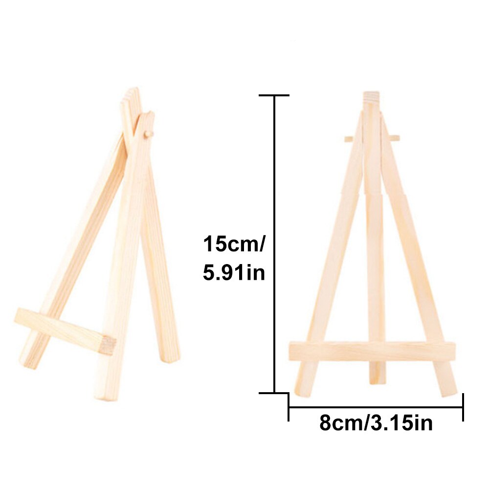 5pcs Portable Mini Wooden Easel Display Stand Tripod for Artist Painting Sketching DIY Arts Photo Cards Displaying