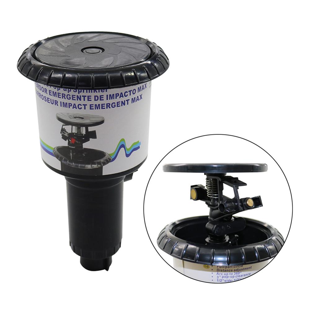 1/2 “ 3/4 ” hunngjenger innløp impuls pop-opp sprinklere full sirkel vanning sprinkler hage vanning stor vannstrøm munnstykke