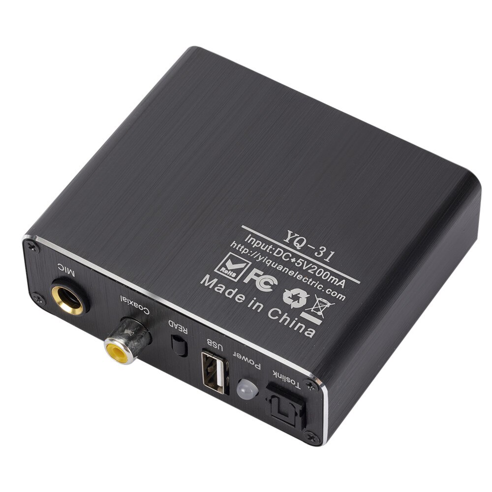 3.5mm Bluetooth Digital To Analog Audio decoder DAC Converter BT Optical Fiber Coaxial Audio Decoder RAC Audio Receiver Adapter