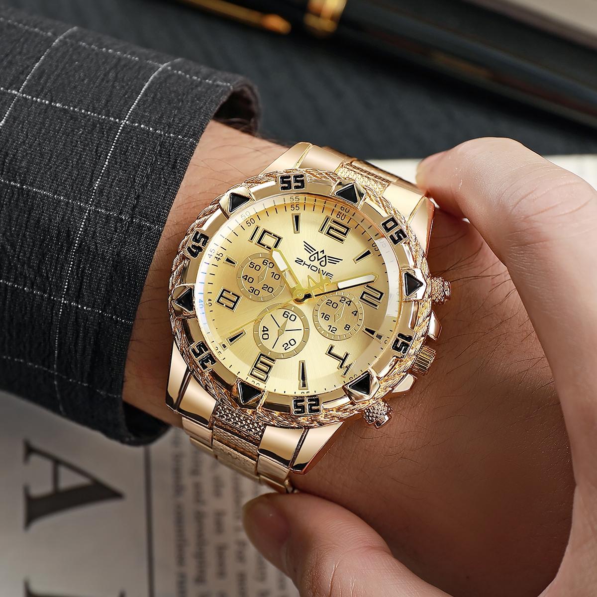 Rock Heavy populaire grand cadran hommes montres à Quartz horloges mannen mуж sengе montre-bracelet pour homme de de luxe Relogio Masculino Saat