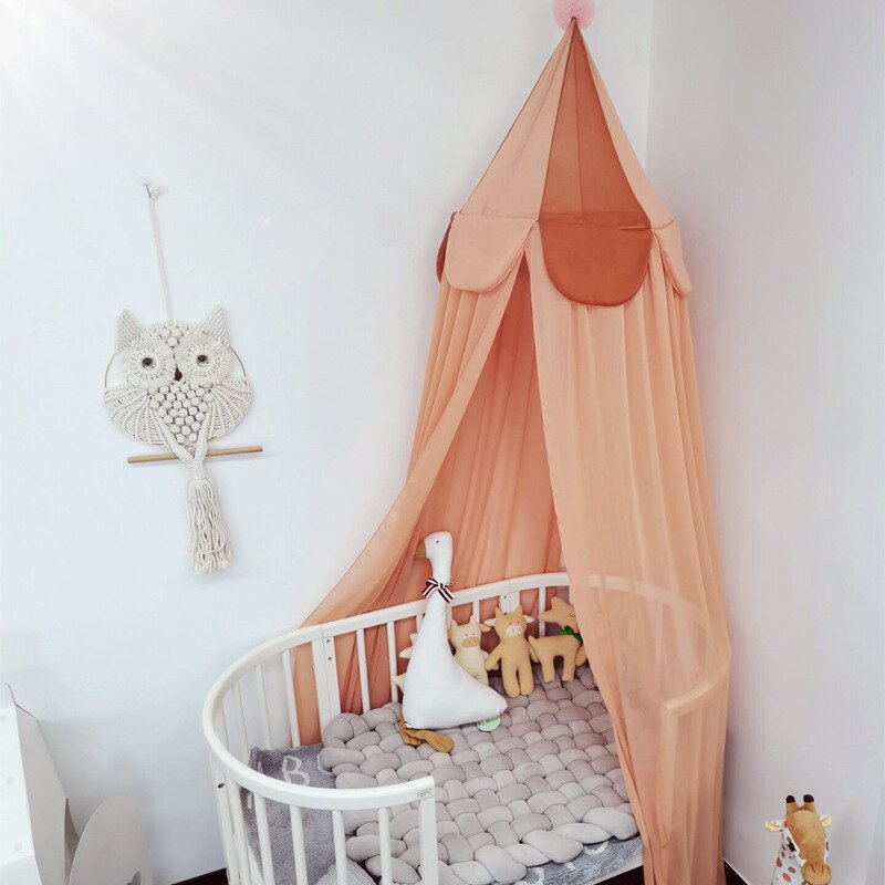 Babybedje Klamboe Opgehangen Dome Bed Canopy Gordijn Beddengoed Netting Kids Kinderen Speelhuis Tent Kamer Decoratie: 2