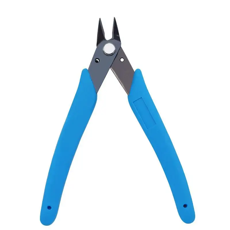 170-draadknipper DIY-trimmer Diagonale zijkniptang Kabeltang Mini Rood Blauw Tang Knipt Flush Nipper Draadtrimmer Handgereedschap: Oranje