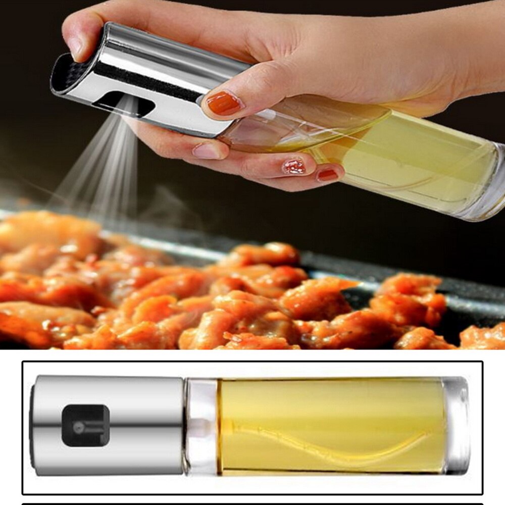 Køkken bagning olie koge olie spray tom flaske eddike flaske olie dispenser madlavning værktøj salat bbq madlavning glas olie sprøjte