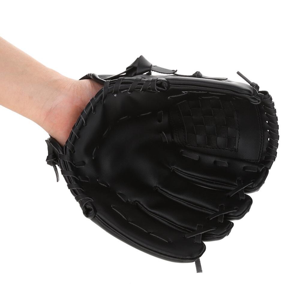 Baseball Glove 2 Colors Baseball Accessories Left-Hand Glove for Adult Man Woman Practicing Training Competition 10.50/12.5inch