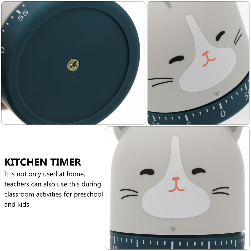 Cartoon Kitchen Timer Manual Mechanical Baking Cooking 60 Minute Timer