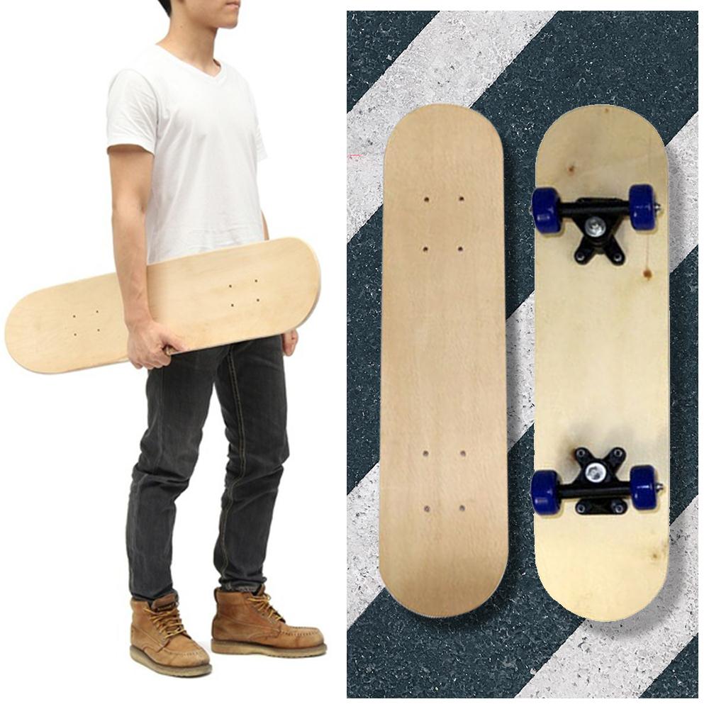 Natural DIY Wood Contest Sports Double Skate Decks Double Concave Deck Decoration Outdoor Blank Skateboard Decks Exercises