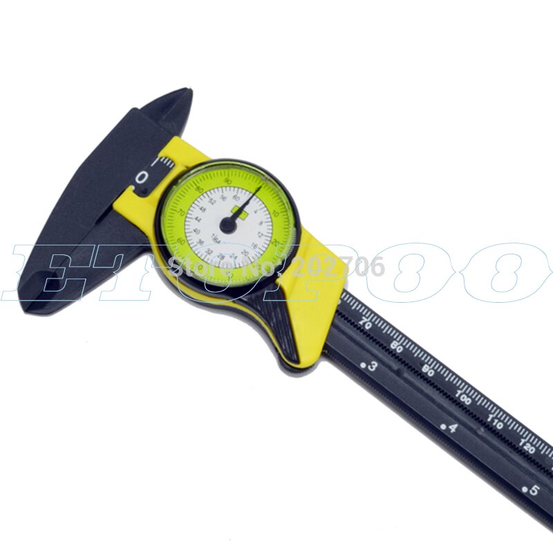 1 set 6 Inch 150mm Dial Caliper Plastic Vernier Caliper 4 Way Gauge Micrometer portable plastic tape meter measuring caliper