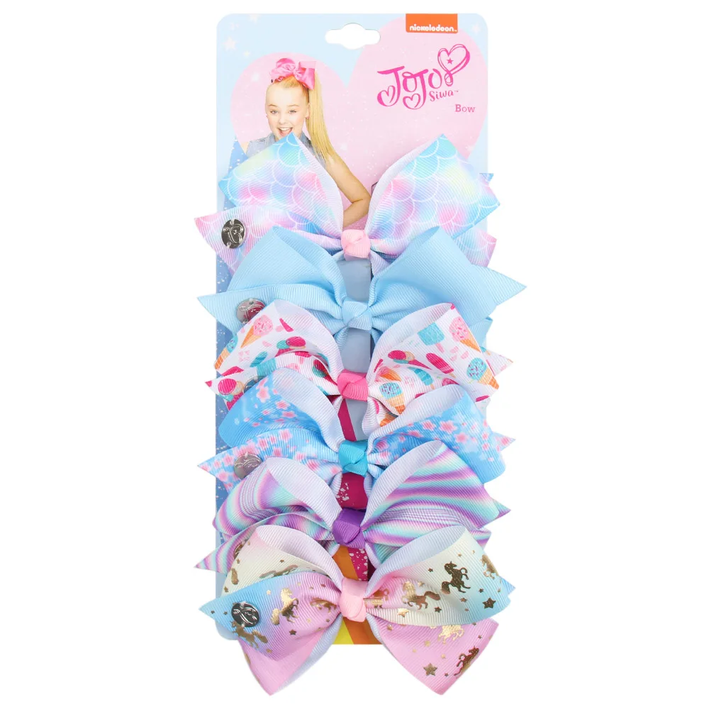 Ncmama-lazos de JOJO para niña, pinzas para el pelo, pasadores de agarre para el pelo, accesorios para el cabello de de , 5 ", 6 unids/set: Castaño