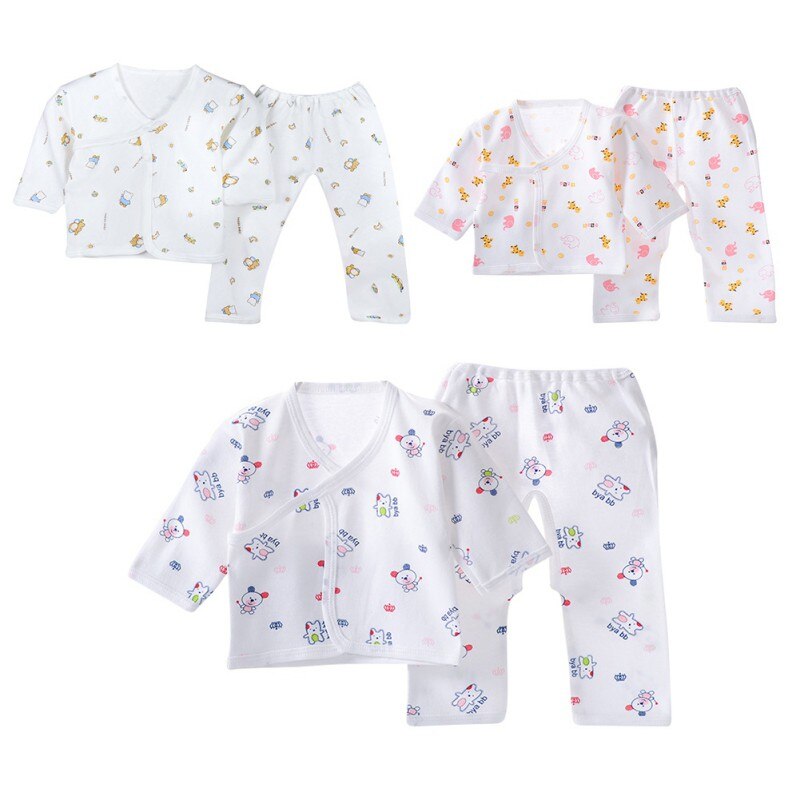 JW-Bébé Sous-Vêtements En Coton Vêtements De Nuit Garçons Filles Respirant Dessins Animé Motif Animal Tenues