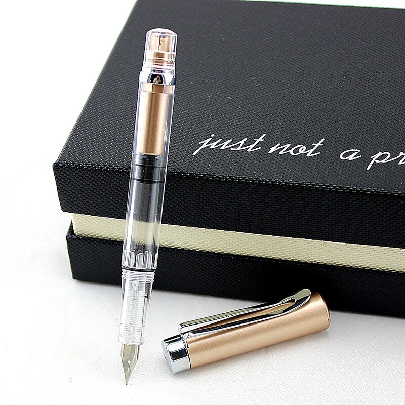 student Fountain Pen Transparent Piston Fountain Pen Demonstrator Fountain Pen: E / EF