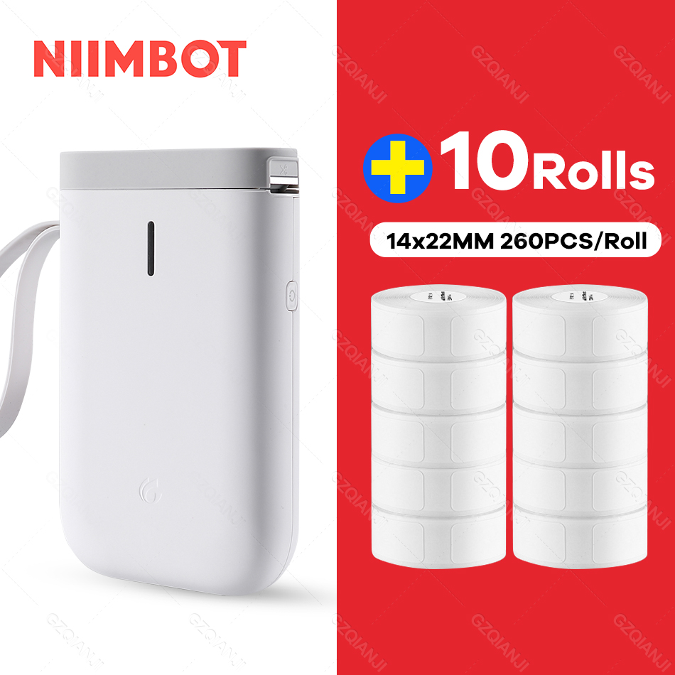 Niimbot D11 Bluetooth Thermische Labelprinter Label Marker Sticker Papierrol Productie Datum Zelfklevende Naam Tag Impresoras: W Printer 10 Label