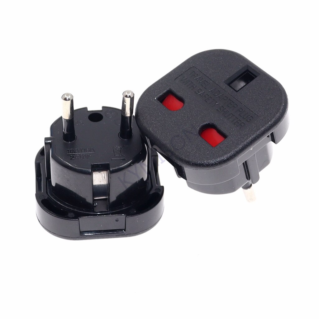 Uk Eu Plug Converter 10A/16A 240V Ac Power Adapter Oplader Euro Travel Adapter Eu Plug Adapter britse Scoket Outlet