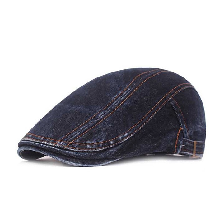 Heren Platte Petten Lente Zomer Effen Katoen Krantenverkoper Gatsby Caps Mannen Platte Pet Vrouwen Schilder Baret Achthoekige Hoeden, Kaki, 55-60 Cm