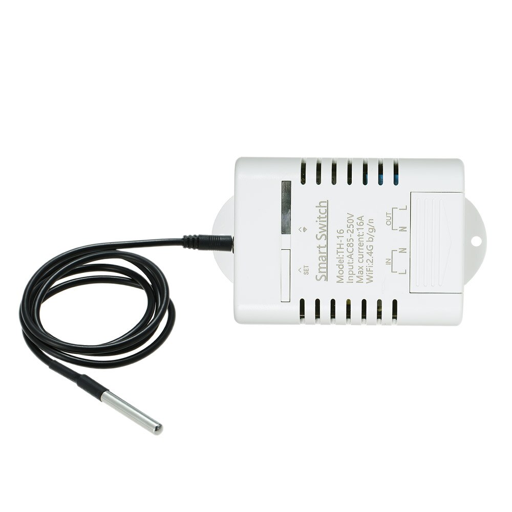 Smart Wifi Switch EWeLink 3500W Monitoring Temperature Wireless Home Automation Kit with Waterproof DS18B20 Temperature Sensor