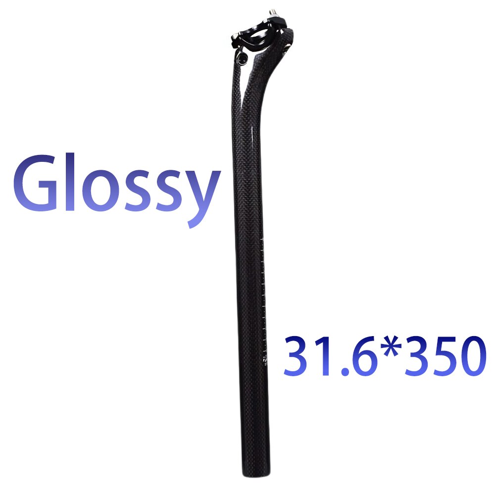 neue Carbon Sattelstütze 27,2 30,8 31.6*350-400mm Voll Carbon Mtb Straße Mountainbike Sattelstütze Oem china Fabrik Verkäufe Bike Teile: 31.6 350 glossy