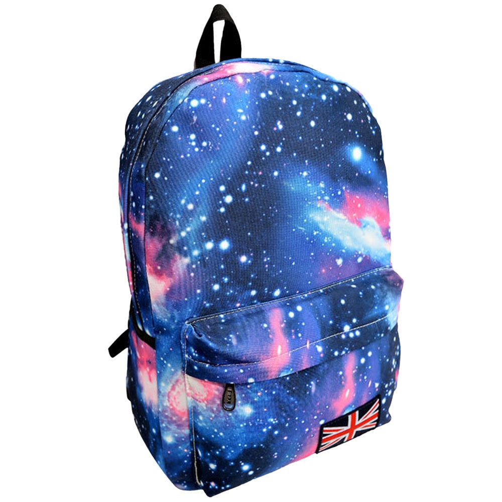 Galaxy Rugzakken Voor Vrouwen Unisex Rugzak Canvas Leisure Schooltas Vrouwelijke Mannen Casual Dubbele Schoudertassen Grote