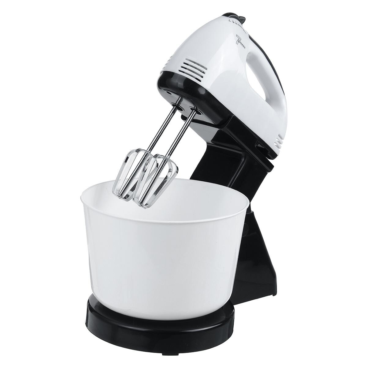 1.7L 120W 7 Speed Electric Food Mixer Table Stand Cake Dough Mixer Handheld Egg Beater Blender Baking Whipping Cream Machine: Plastic