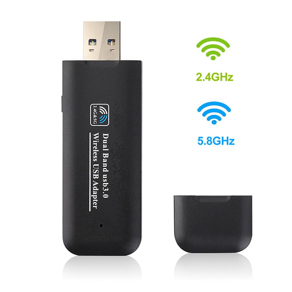 2.4G/5.8G 1200Mbps Dual Band Usb 3.0 Wireless Networking Card Wifi Adapter Voor Pc Draadloze Wifi 802.11ac