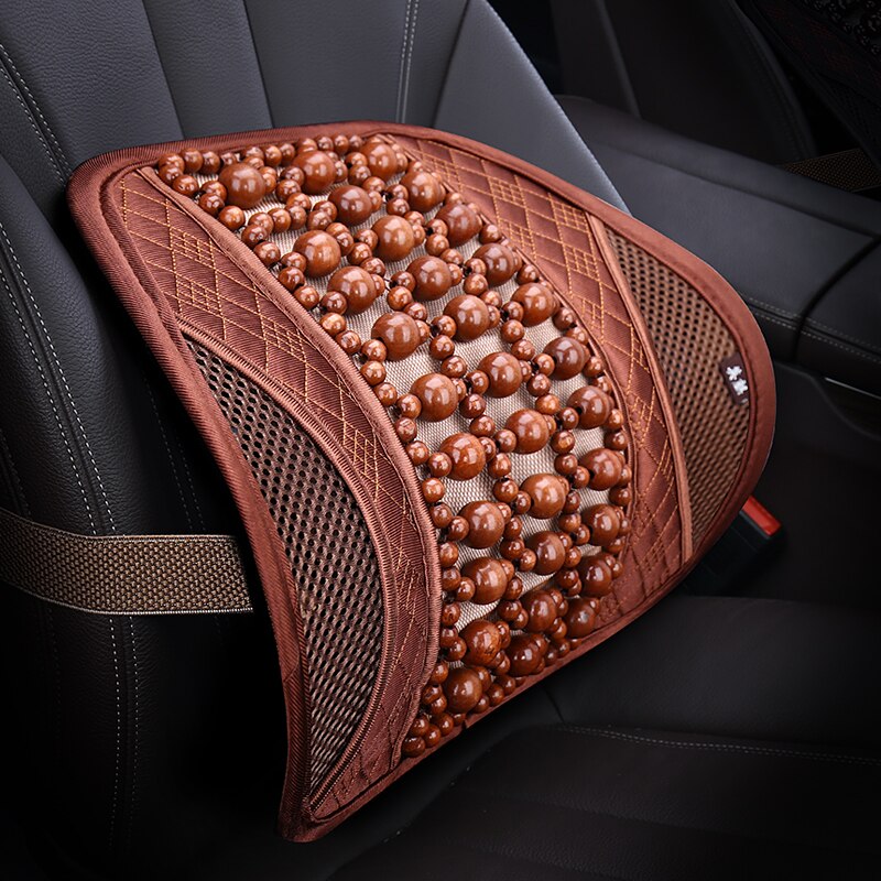 Universal- Holz Auto Zurück Unterstützung Stuhl Massage Lenden Unterstützung Taille Kissen Gittergewebe Lüften Kissen Pad Für Auto Sekretariat Heimat: F