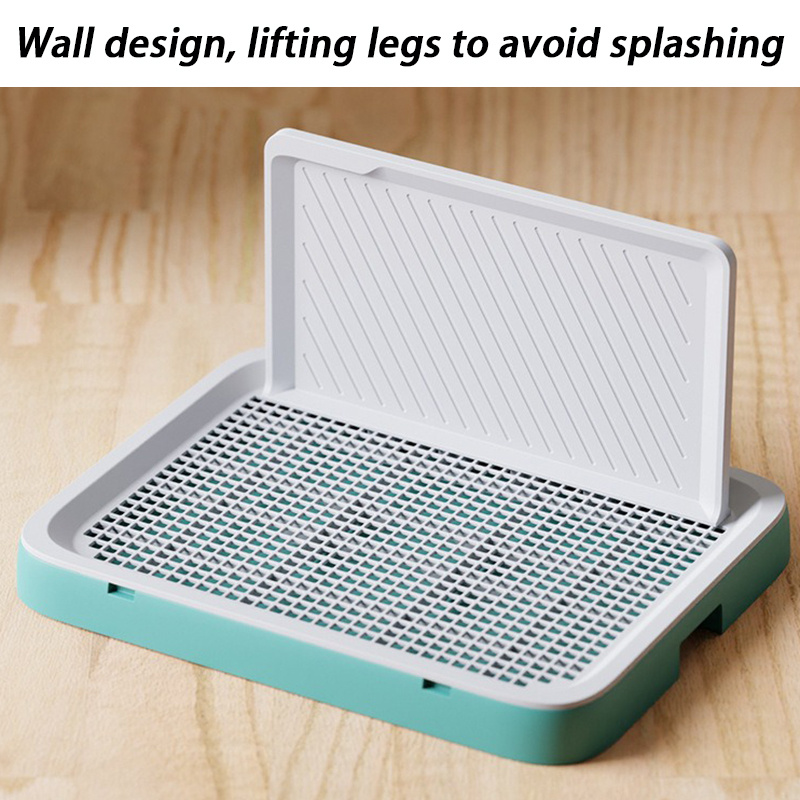Large Indoor Dog Toilet High Walls Pet Potty Training Dog Urinal Toilet Anti Stepping Puppy Litter Box with Grid Pets Supplies