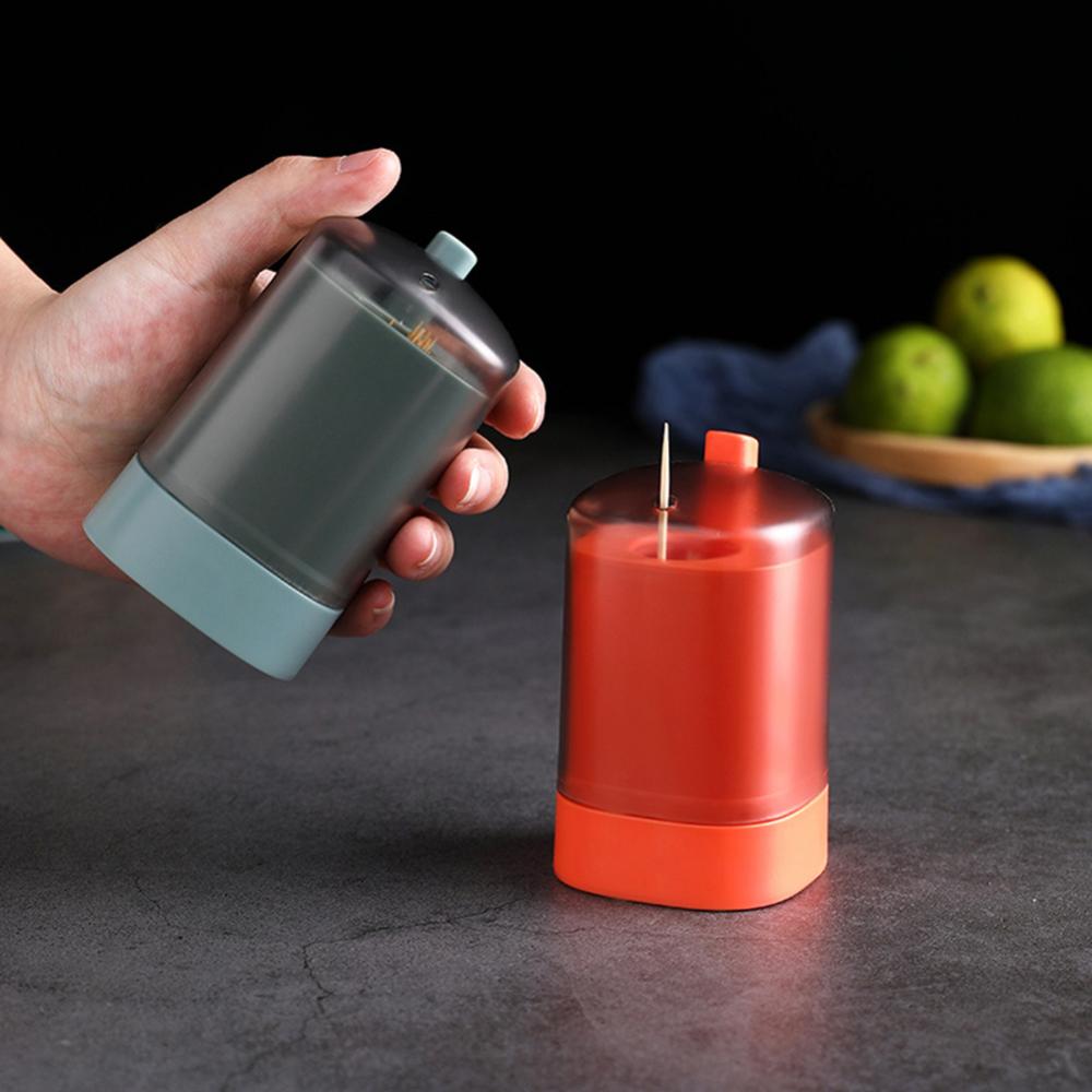 Automatische Pers Pop Up Tandenstoker Opslag Houder Dispenser Fles Container Case Home Woonkamer Accessoires