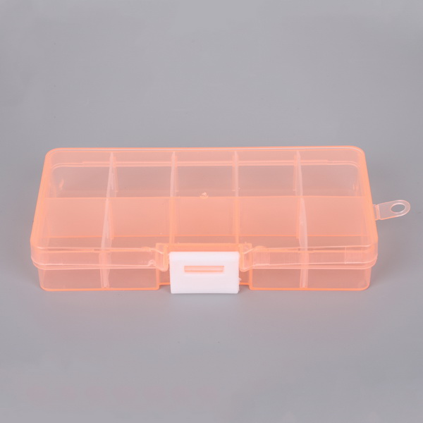 Transparante Plastic Opbergdoos Organizer Stickers Box Desktop Container Washi Tape Stickers Box Art Tool Case Briefpapier: GRIJS