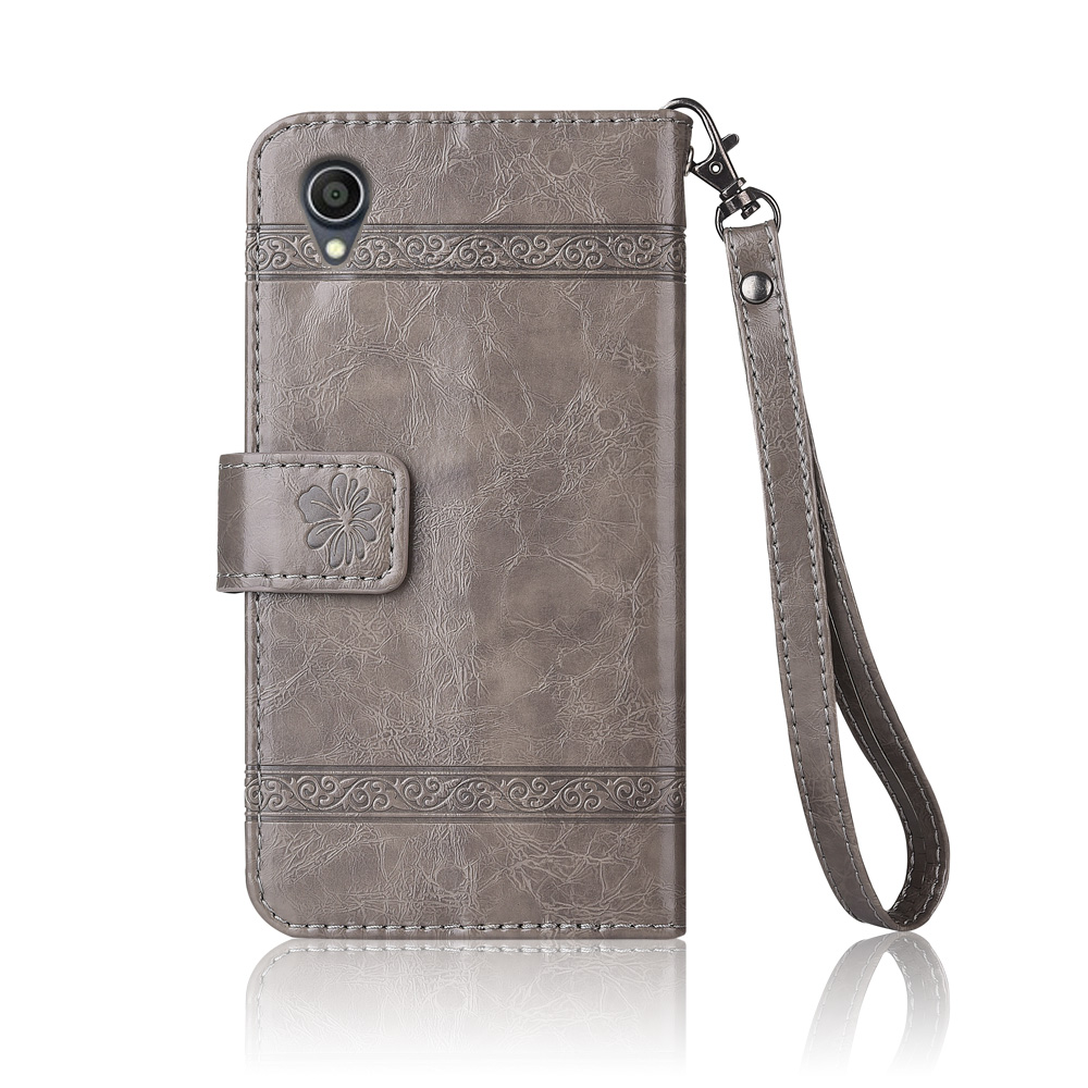 Flip Leather Case Voor ASUS Zenfone Lite L1 G553KL G 553KL TPU Fundas Gedrukt Bloem 100% Speciale portemonnee stand case met Riem