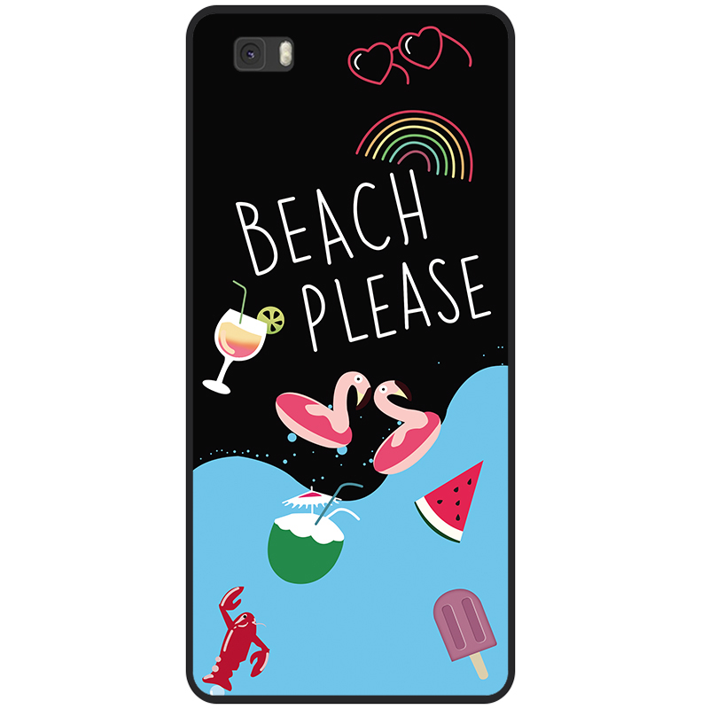 Für Huawei P8 Lite fallen TPU Abdeckung Hülse Für Huawei P8 Lite Zurück fallen Für Huawei P8Lite Ale-L21 Coque telefon Funda Stoßstange: Elfenbein