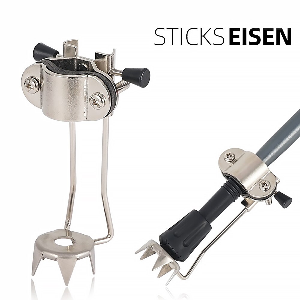 Attachment Ice Claw Trekking Pole Cane Prong Walking Climbing Ice Tip Non Slip Attachment Grip For Canes Or Crutches