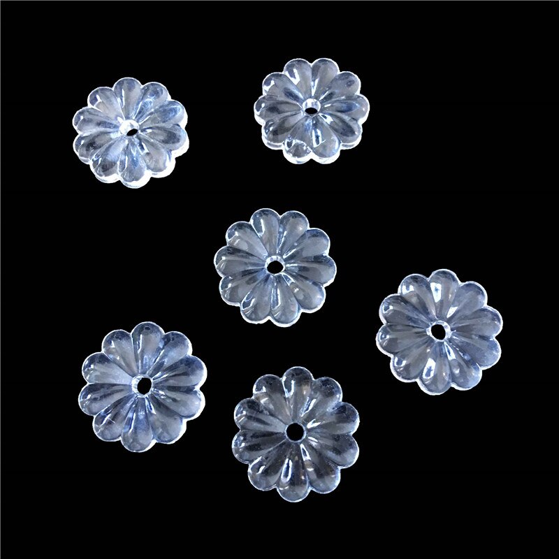 Camal 16/18/20/22/25/30/40mm Clear Rosette Flower Bead Crystal Prisms Pendant Chandelier Curtain Lamp Parts Wedding Decoration