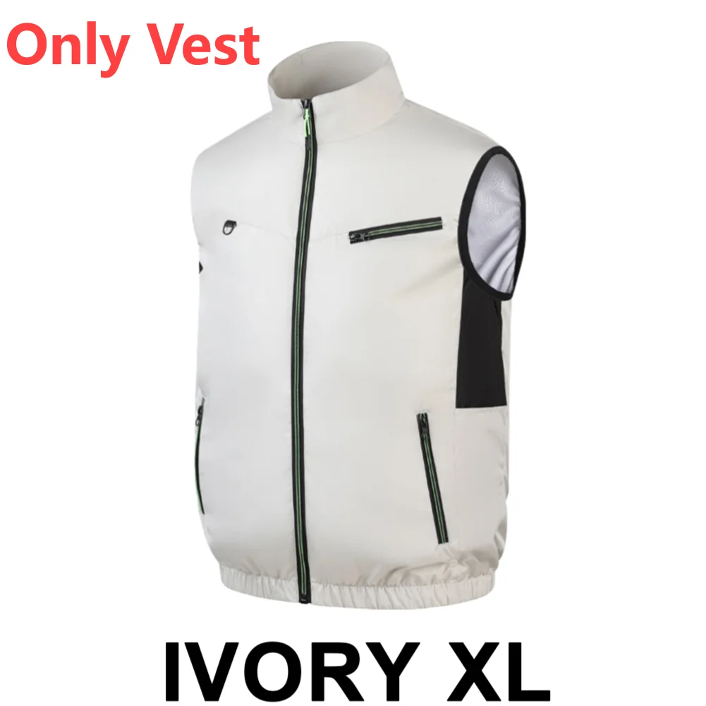 Koelvest Ijsventilator Vest 3 Versnellingen Usb Hittebestendige Airconditioner Kleding Vest Ademend Draagbaar Koelventilator Vest Camping: GRIJS