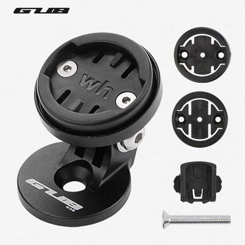 Gub Fiets Computer Houder Voor Wahoo Garmin Bryton Cateye Mount Stuurpen Stuurbuis Top Installeren Kantelen Graden Passen W/ 4 adapters: Default Title