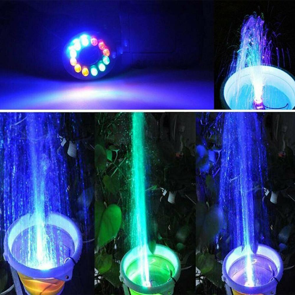 Dompelpomp Waterpomp 220V/16W 5ft Cord Waterpomp Met Led Licht Voor Aquarium Vijver Aquarium