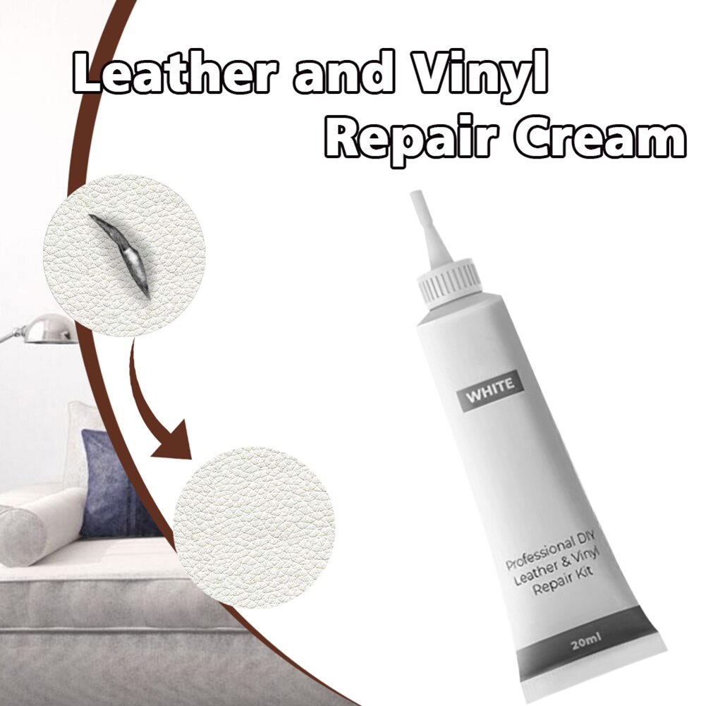 DIY Leather Vinyl Repair Cream for Furniture Couch Car Seats Sofa ADW889: white