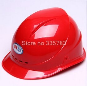 helmets hard hat Y class of Chinese standards safety helmets Breathable ABS Anti-smashing hard hats: Red