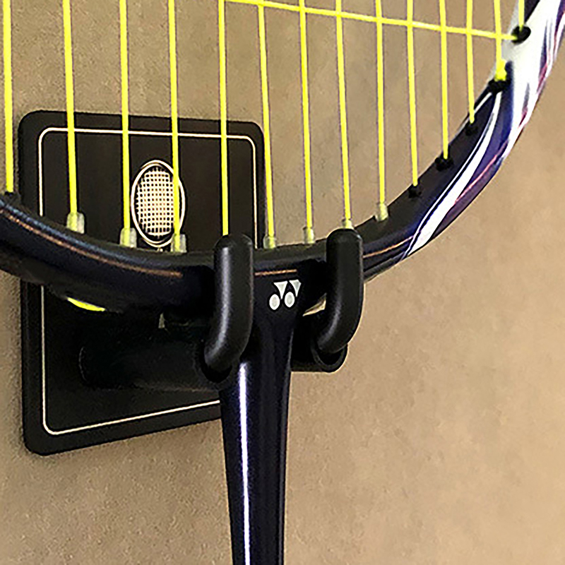 Wall Mounted Racket Holder Tennis Racket Holder Badminton Racket Holder Stainless Steel Wall Hook Storage