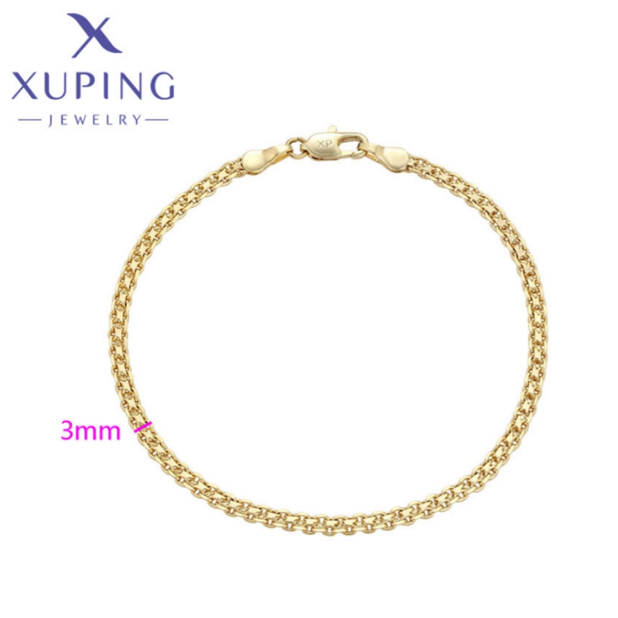 Xuping Sieraden Trendy Prachtige Elegante Stijl Damesarmbanden Licht Goud Kleur Verjaardag Kerst Meisje Cadeau X 000979197