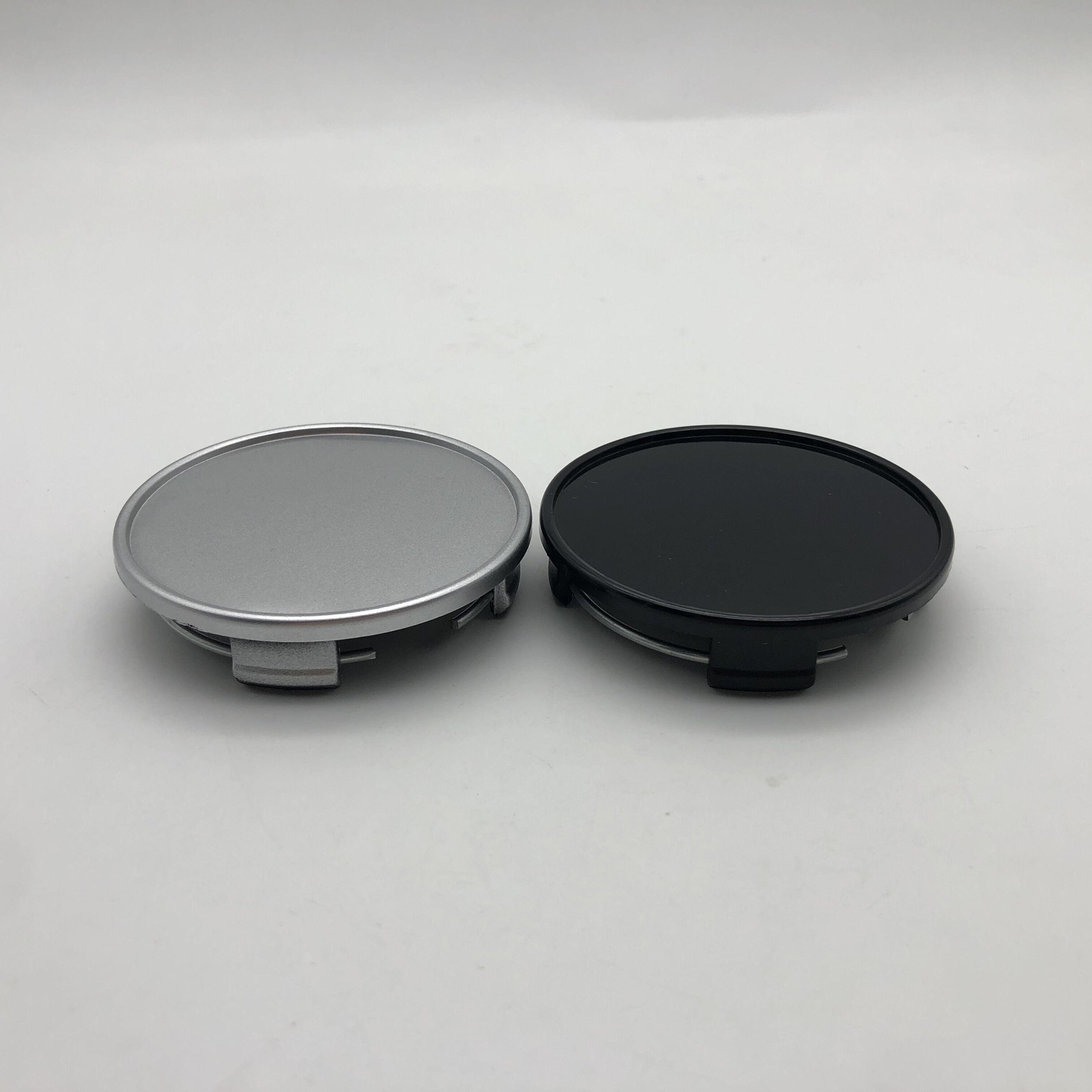 4 stk/parti 65mm ingen logo hjul center navkapsler sort sølvgrå hjulnav dæksel stilfuldt slidstærkt udskiftningsstøvdæksel