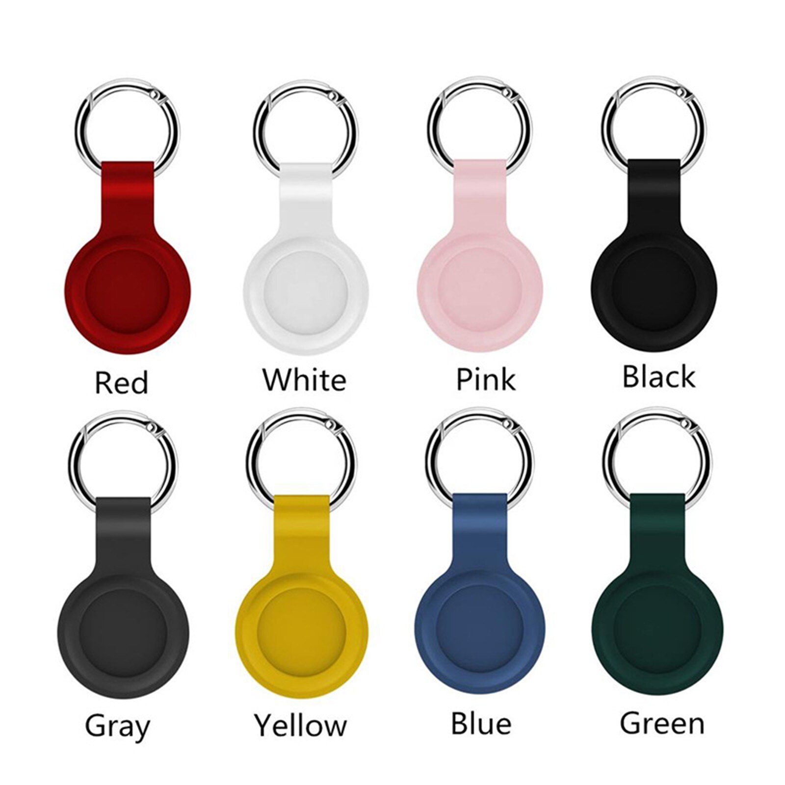 Custodia localizzatore per Apple airtag custodia Cover custodia protettiva in Silicone portachiavi dispositivo anti-smarrimento per Apple localizzatore Tracker Cover