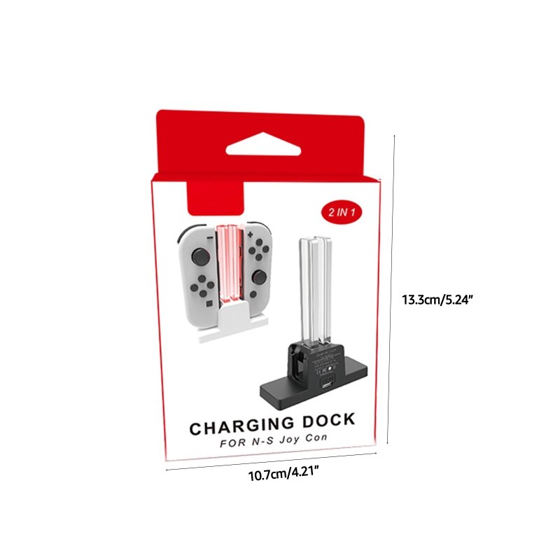 E65a charging dock station high efficiency charger stand fit for switch joy-con-