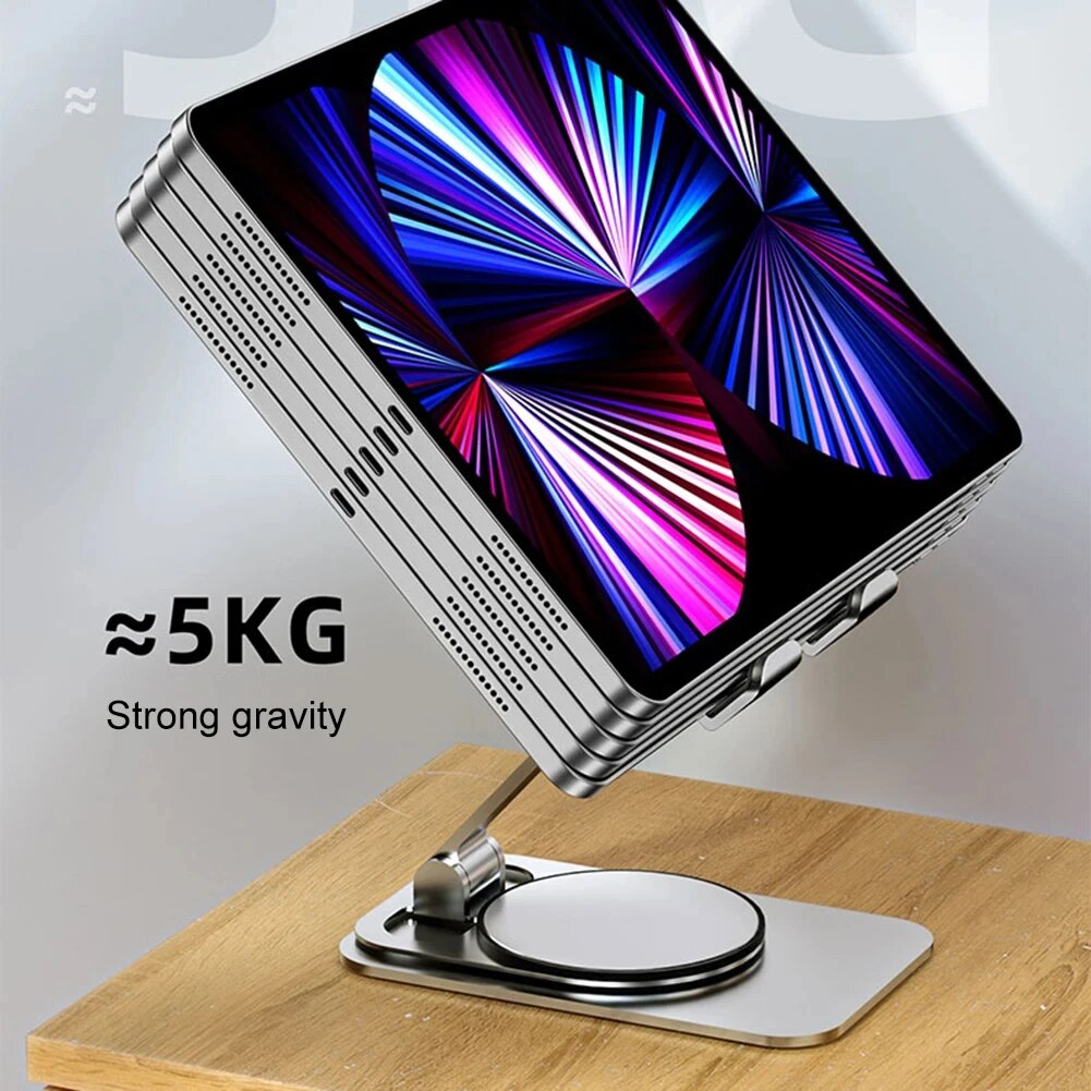 Metalowy, obracający się o 360 stopni stojak na telefon komórkowy, tablet, komputer, leniwy, przenośny, składany stojak na telefon komórkowy K61 Rozszerzenie stojaka na żywo