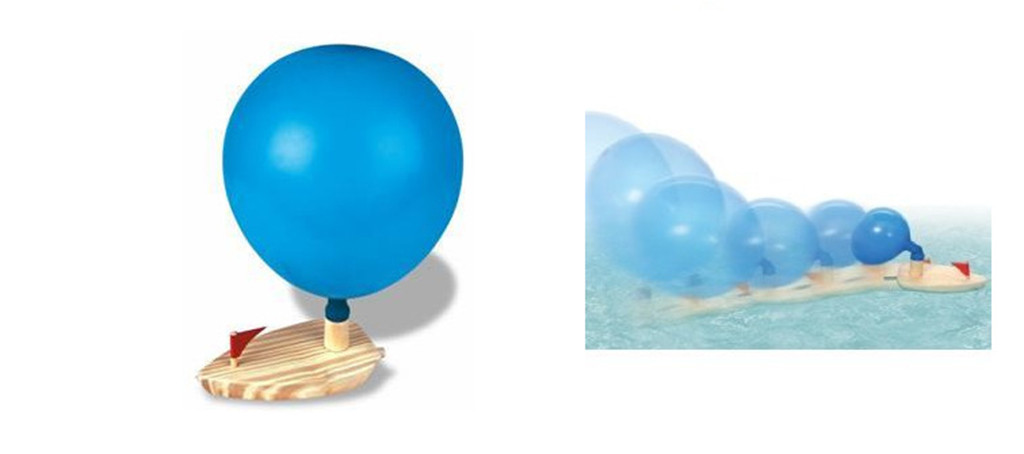 Kinderen dag Creat Ballon Aangedreven Boot Houten Bad Boot Speelgoed Boot Cartoon Water Spelen Ba Kinderen speelgoed juguetes zabawki игрушки