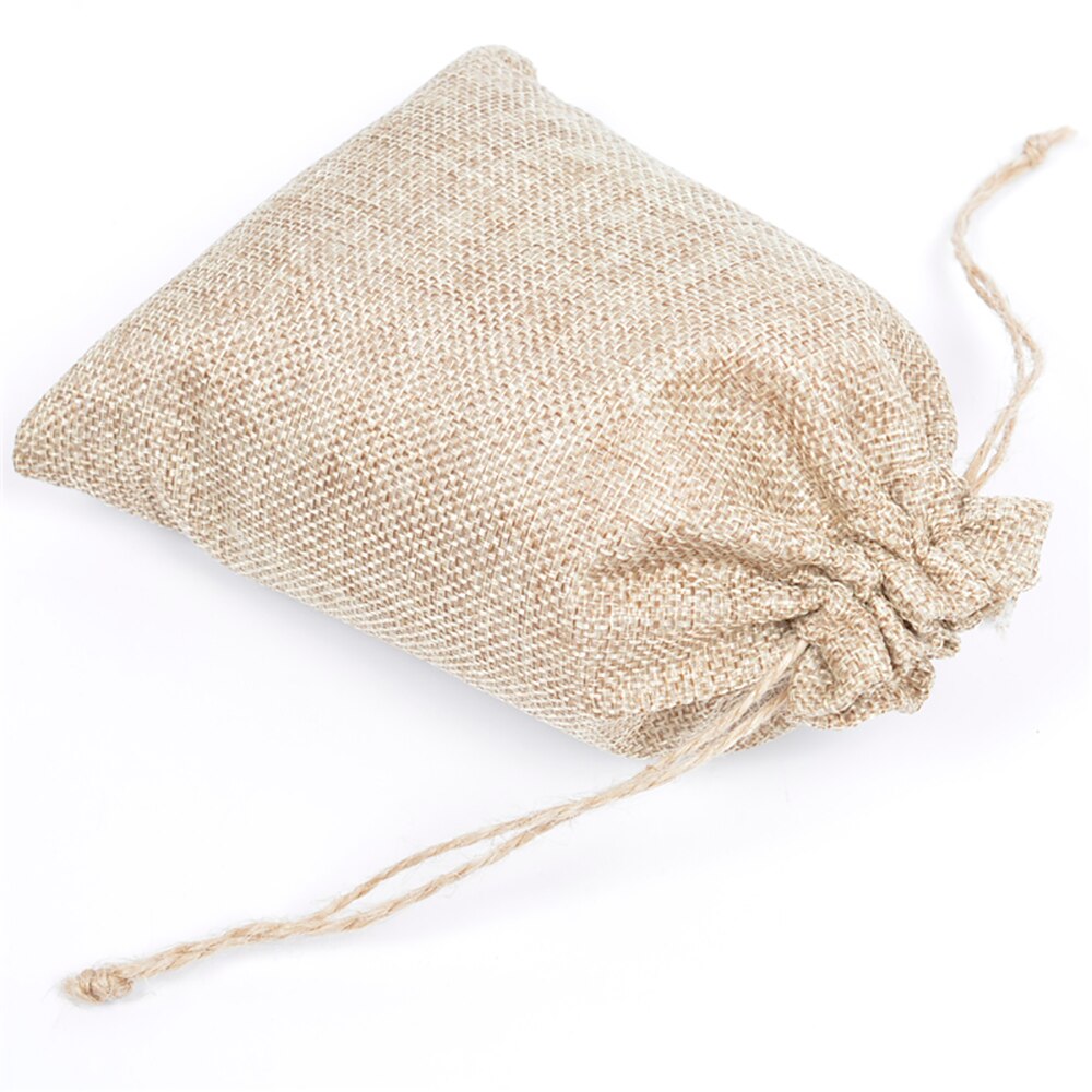 eco-friendly Shopping Bag Linen Storage Package Bags Drawstring Bag Small Coin Purse Travel Women Cloth Bag Pouch
