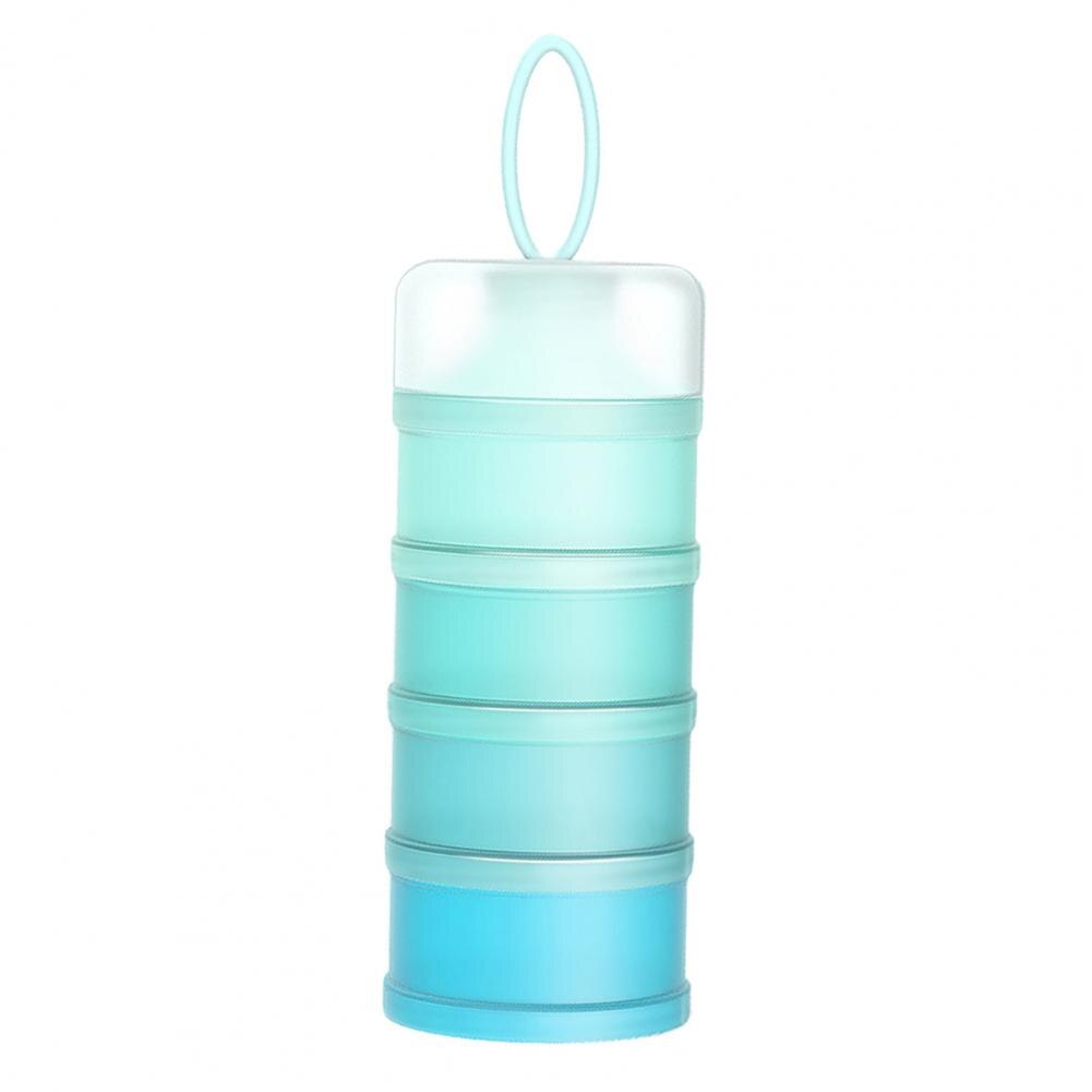 Baby Food Dispenser Multiple Layers Waterproof Detachable Food Storage Opening Cereal Infant Snack Container for Home Use: Blue