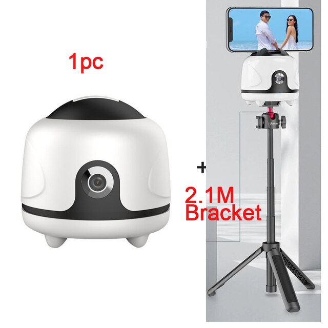 Auto Smart Shooting 360° Selfie Stick Intelligent Follow Gimbal AI-composition Object Tracking Auto Face Tracking Robot Camera: add 2.1M Stand