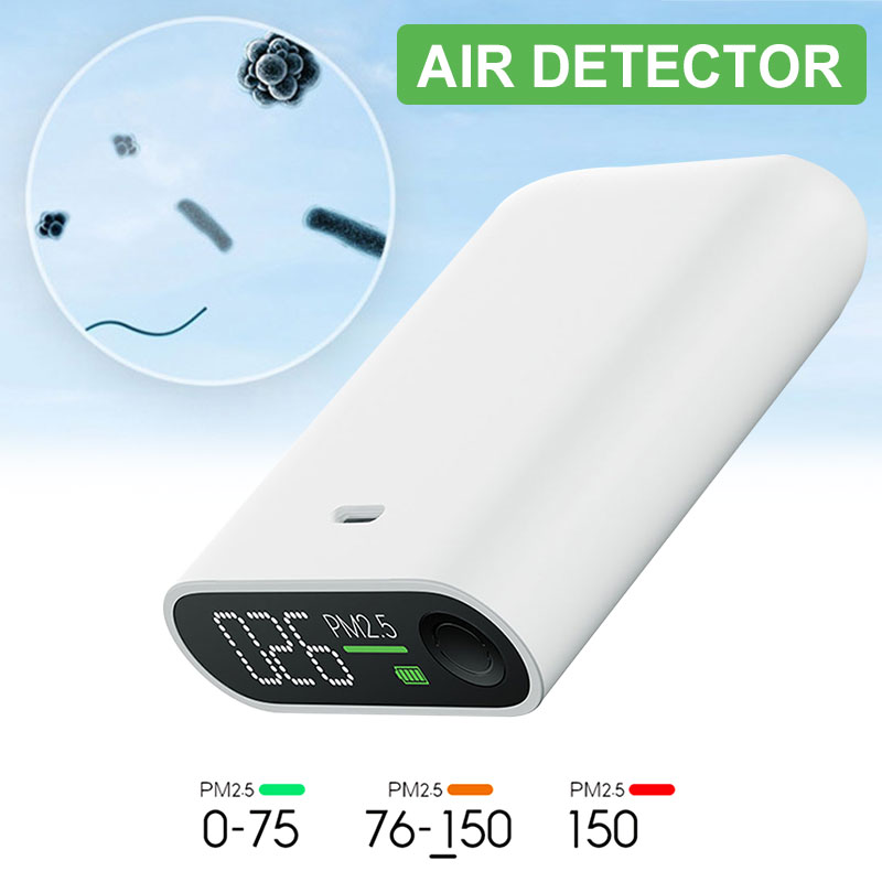 Smog Table Smog Detector Smog Measuring Instrument 3W ABS White PM2.5 Smart Monitor Gas Detection Durable Air Tester