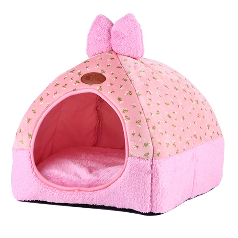 Opvouwbare hond bedden voor kleine middelgrote grote honden sofa Hond Huis Kennel Met Mat pet Cat Bed Pet Puppy Nest pet Shop huis warm