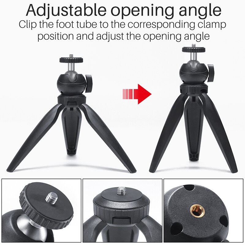 Tragbare Mini Stativ mit 360 Rotation Kugelkopf Vlog Telefon Stativ Selfie Stick für iPhone Huawei P30 Pro GoPro Hero 7/6/5