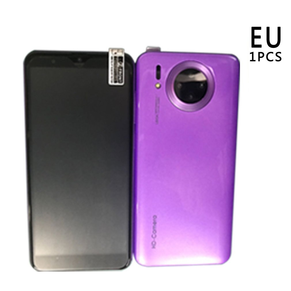 Mate33 Pro Smartphone with 512M+4GGB Large Memory 5.8 Inch Screen Support Face/Fingerprint Unlock Dual SIM Mobile Phones: EU purple